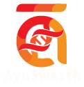 AyuSwasth Logo White TagLine