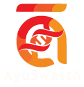 AyuSwasth Logo White TagLine