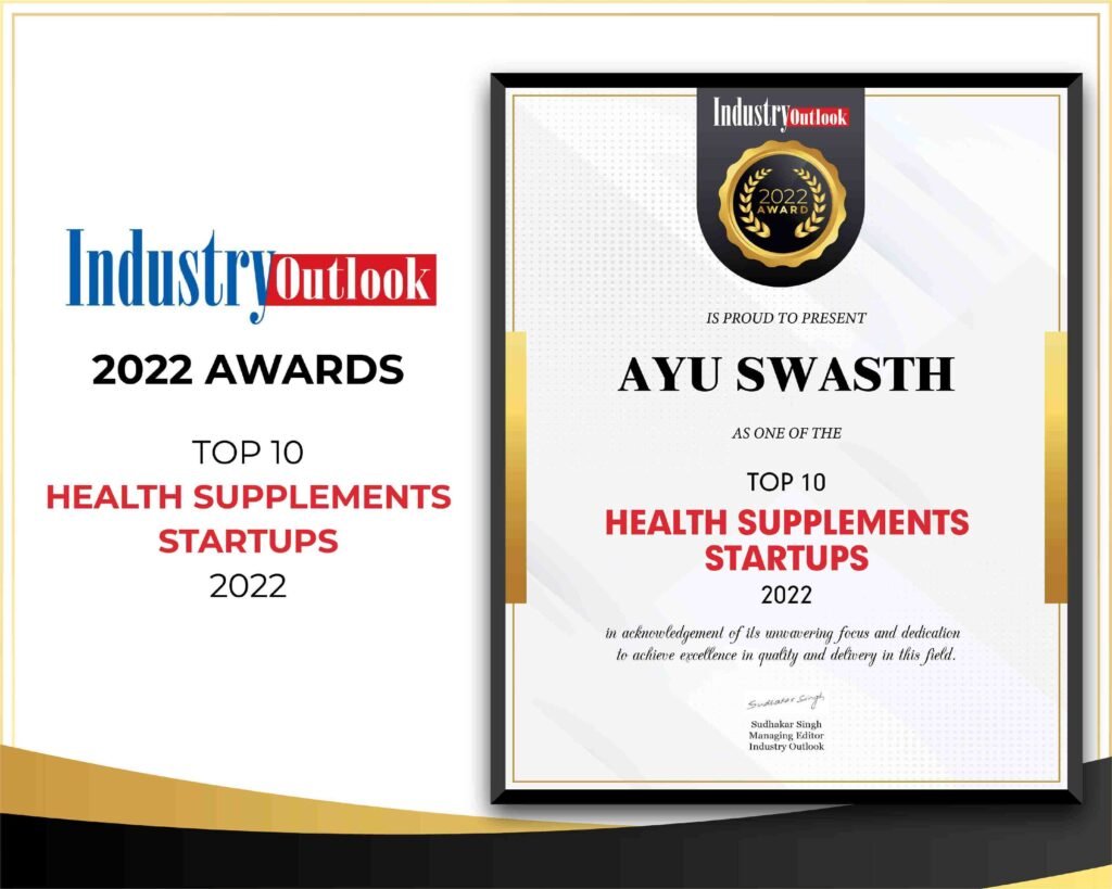 Top 10 Health Supplements Startups 2022 AyuSwasth Award