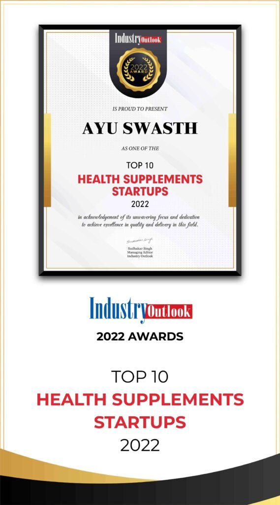 Top 10 Health Supplements Startups 2022 AyuSwasth Award