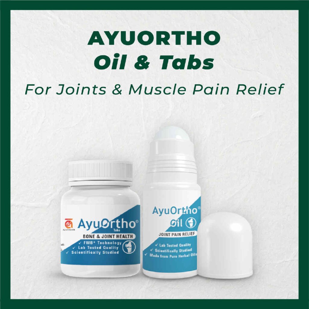 AyuOrtho Oil & Tabs for Joint and Muscle Pain Relief