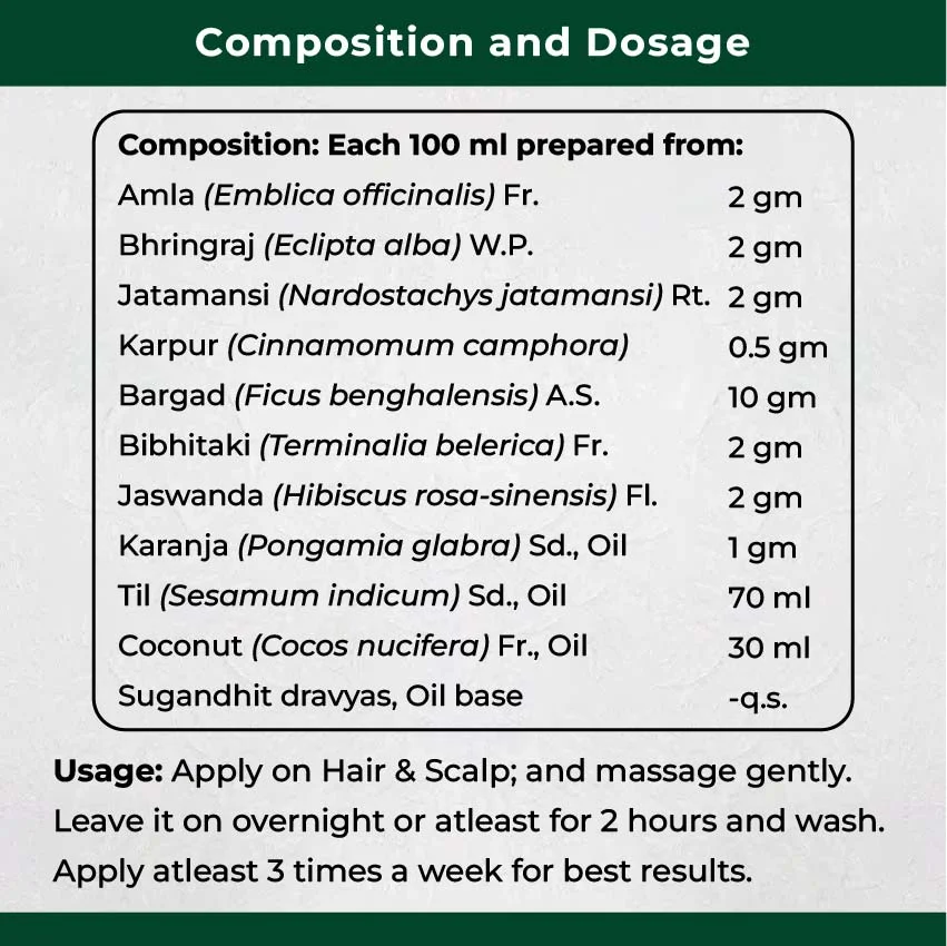 Ayurvedic Hair Oil Composition